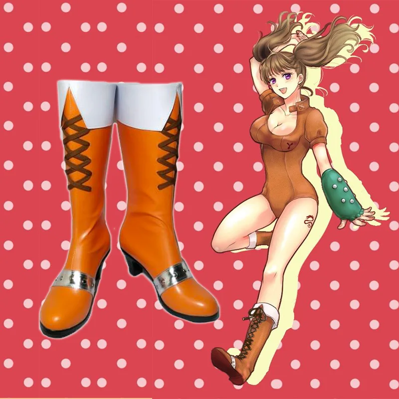

anime The Seven Deadly Sins Costumes Serpent's Sin Of Envy Dian shoes Cosplay Halloween Custom men and women anime cartoon shoes