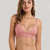 Sous-vêtements Sexy en dentelle pour femmes, Bralette sans doublure, soutien-gorge Push Up, haut court, bonnets 3/4, sous-vêtements féminins BH ► Photo 2/6