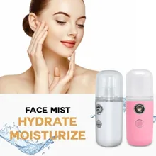 Usb nano spray facial máquina de pulverizador da névoa rosto hidratante pulverizador da atomização portátil nano pulverizador da névoa mini usb recarregável