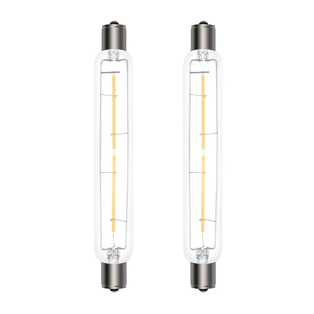 5 x 60w Striplight 221mm Clear Double Ended Cupboard/Shaver Light S15 Lamps 