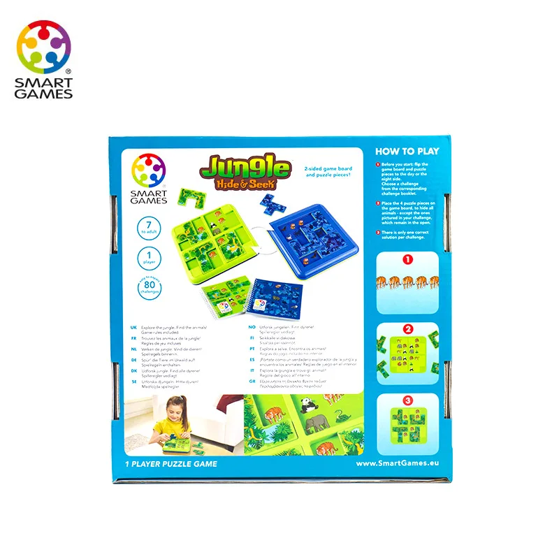 

Belgium Smart Games Board Game Hide Seek Jungle Adventure Educational Toy 7 +