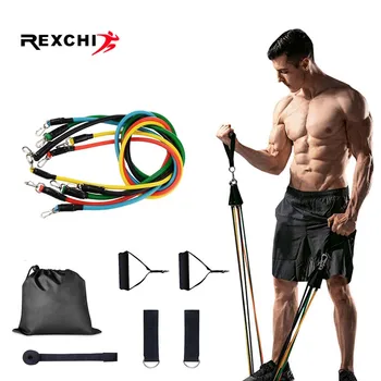 

REXCHI Gym Fitness Resistance Bands Set Hanging Belt Yoga Stretch Pull Up Assist Rope Straps Crossfit Training Workout Equipment