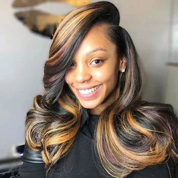 

Swiss Lace Front Human Hair Wigs For Black Women Pre Plucked 13x4 Lace Frontal Wig Average Cap Size 180% Closure Wig