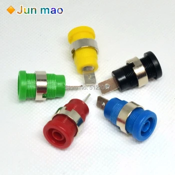 

5 Pcs 4mm Banana Plugs Female Jack Socket Plug Wire Connector 5 Colors Each 1pcs Multimeter Socket Banana head Female