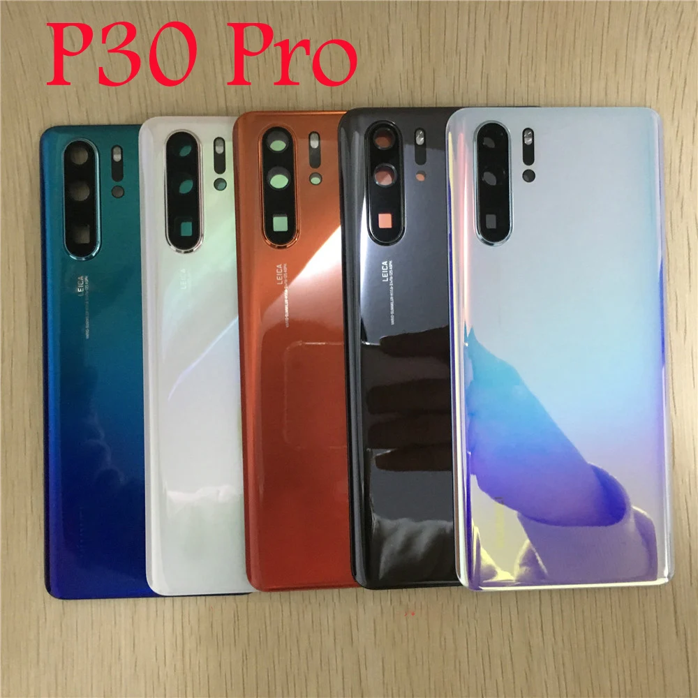 10 шт. для Huawei P30 Pro P30pro Задняя стеклянная крышка корпус батарея задняя дверь
