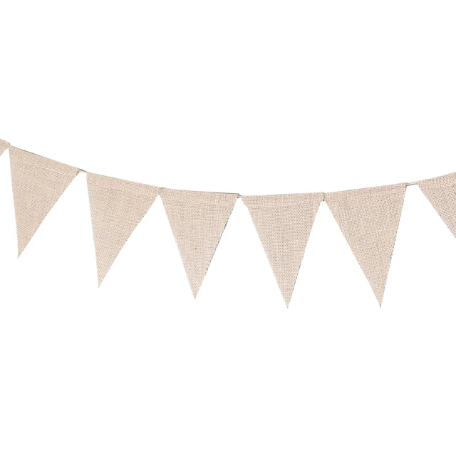 Triangle Burlap Banner Clipart