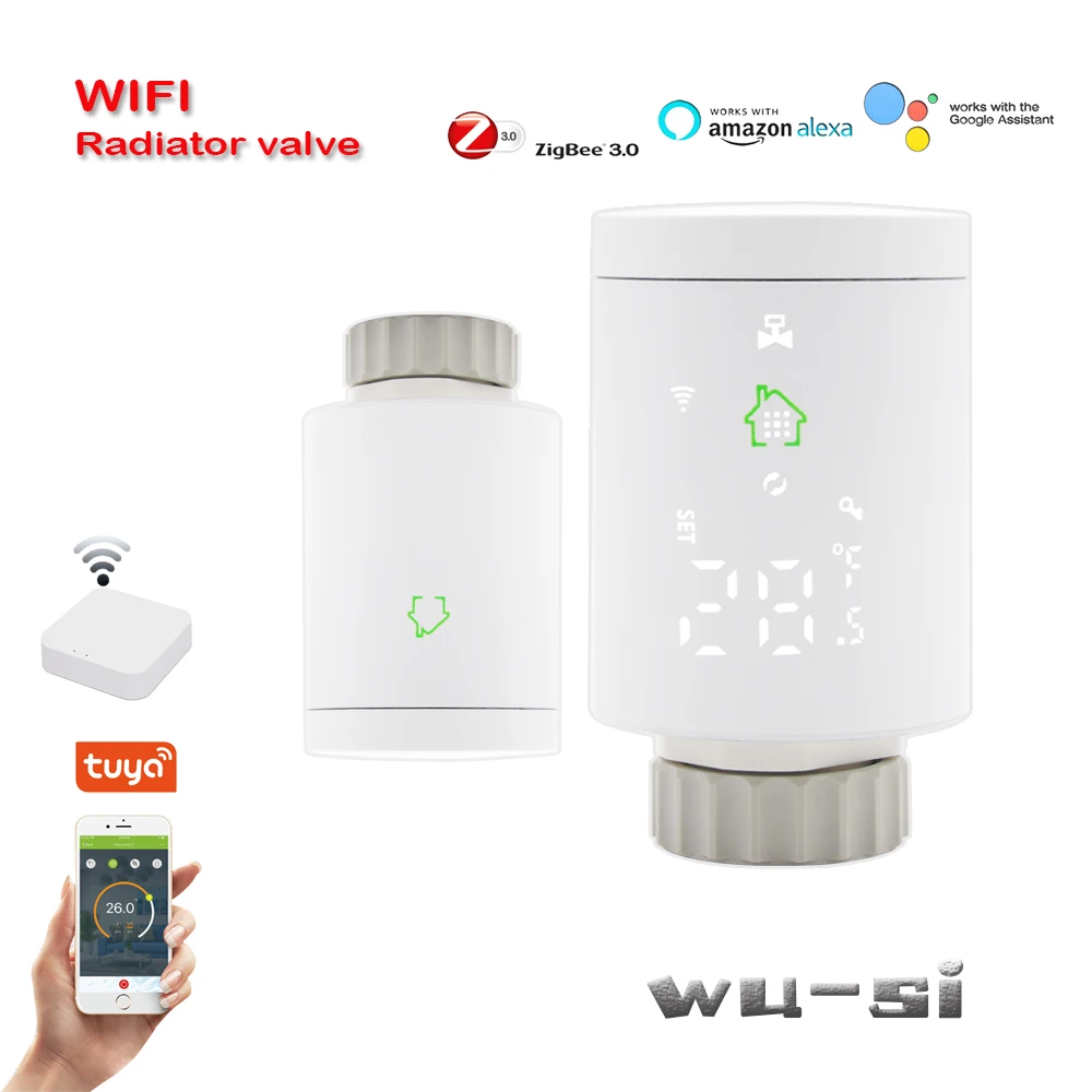 

Alkaline batteries powered Zigbee wifi radiator vale 5+2 Programming