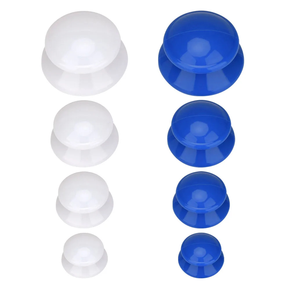 

4Pcs Moisture Absorber Detoxification Therapy Cupping Cups Anti Cellulite Vacuum Silicone Cupping Face Legs Arms Body Massage