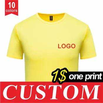 T-shirt girocollo ad asciugatura rapida in 10 colori T-shirt da corsa con logo ricamato stampato personalizzato Sport Fitness Top manica corta 4XL