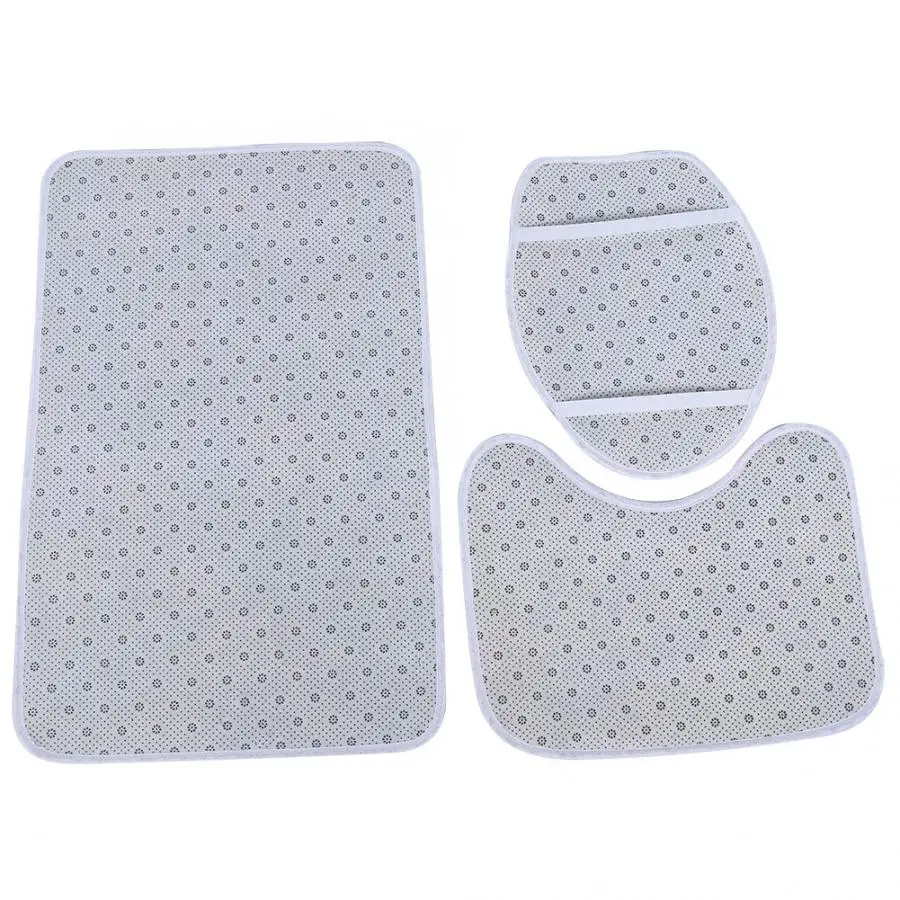 3 шт./компл. ведьма узор полиэстер туалетный коврик ковер нескользящий для ванной