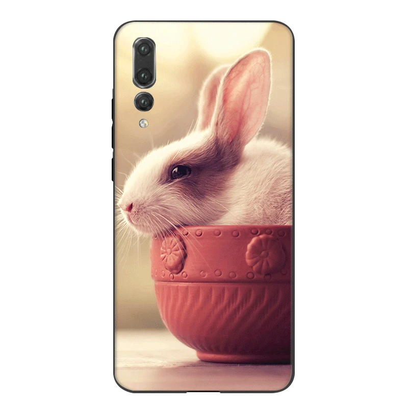 Чехол для мобильного телефона из ТПУ для Honor 6A 7A 7X 7C 8X 8C 9X View 20 10 Lite Pro Cover Rabbit mouse Hamster