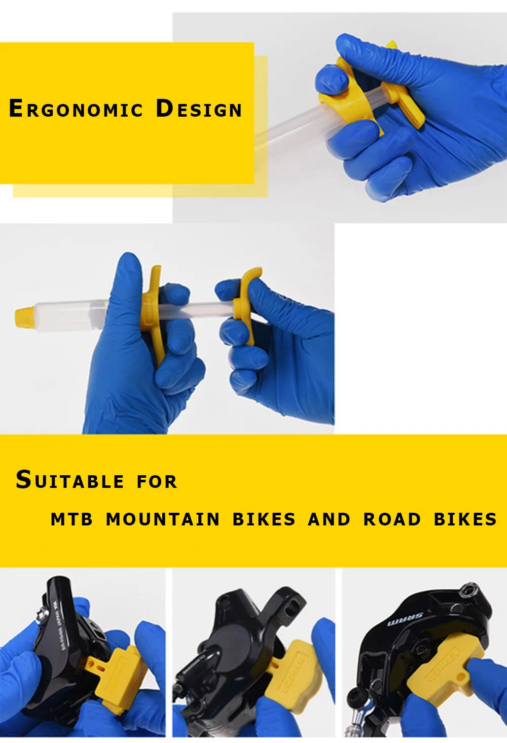 New Arrival Bicycle Hydraulic Disc Brake Oil Bleed Kit For SHIMANO TEKTRO SRAM AVID MAGURA Series Bike Brake Repair Tool BC0622 (4)