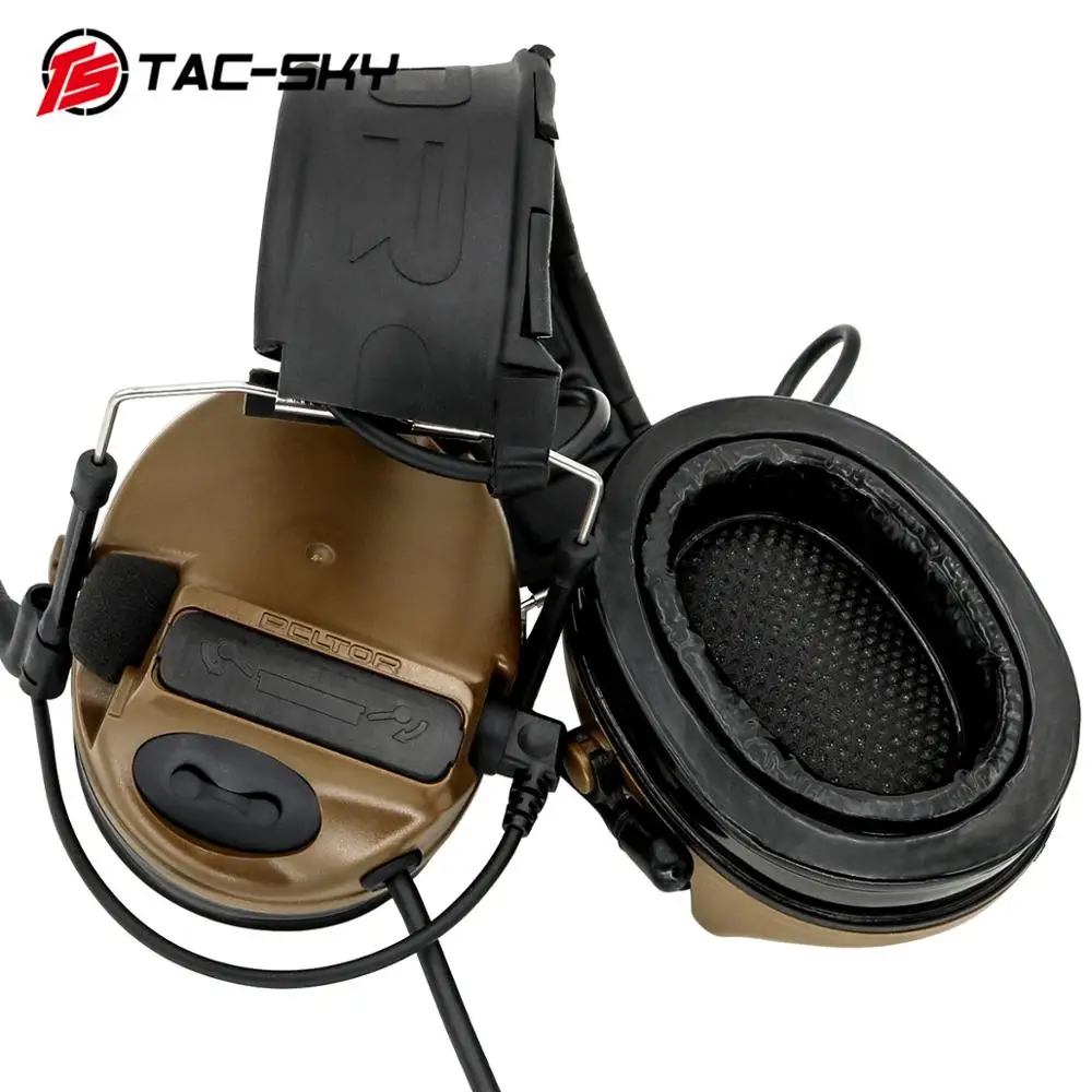 COMTAC III TAC-SKYcomtac iii silicone earmuffs noise reduction pickup air gun military shooting earmuffs tactical headset C3CB