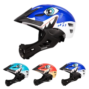 

Full Face Kids Bike Helmet Boys Girls Balance Bike Sport Safety Full Covered Helmet MTB Downhill Scooter Children Bicycle Helmet