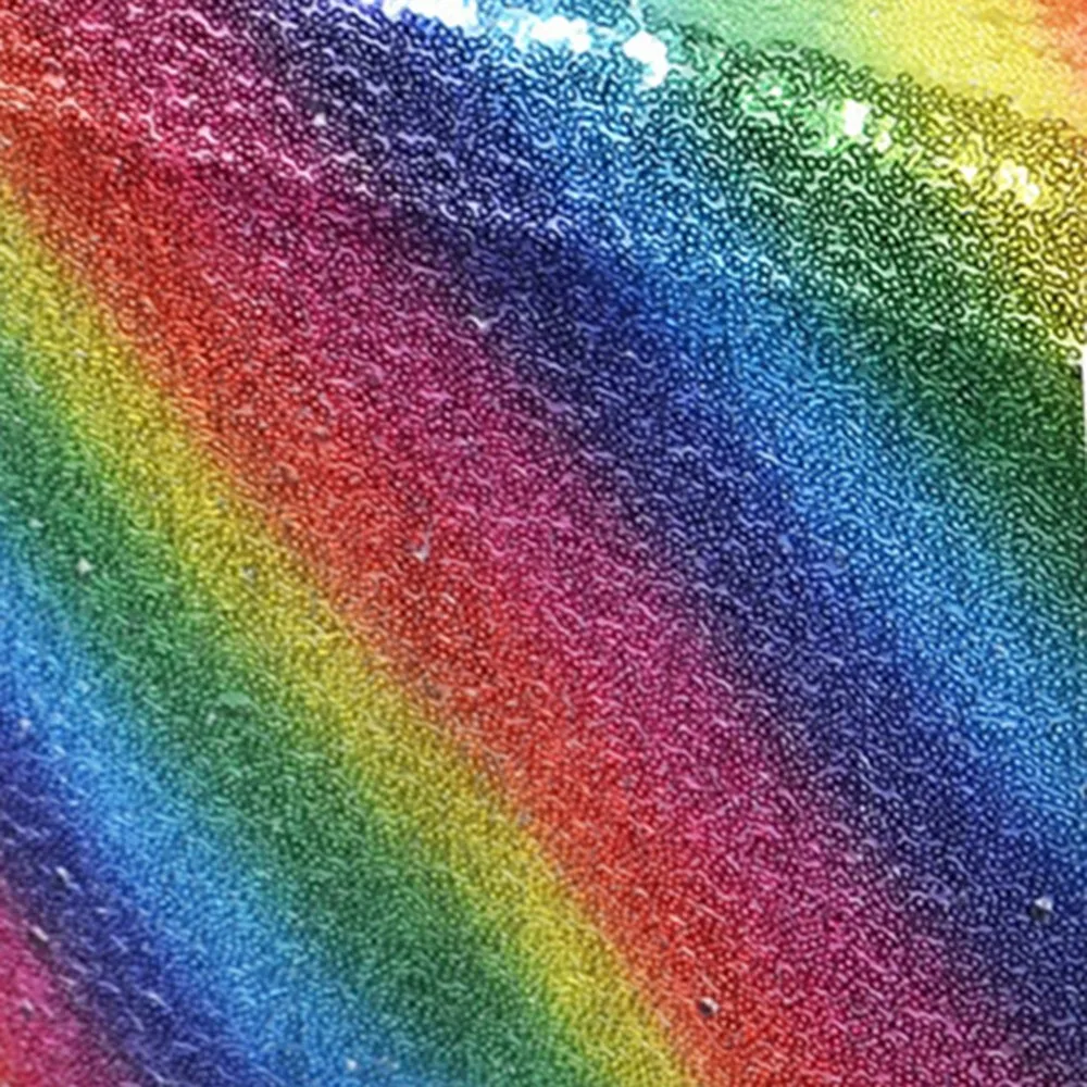 

1pcs Rainbow Table Runner Tablecloth Hawai Party Table Decor Supply Glitter Sequin For Baby Shower Wedding Festival