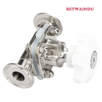 

SS316L Stainless Steel Diaphragm Sanitary Valve 2-1/2" 63MM Tri Clamp Ferrule Type For Homebrew Diary Beer Manual Valve