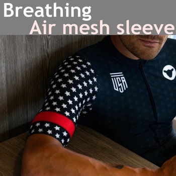 

BLACK SHEEP CYCLING LTD WORLDS USA SHORT SLEEVE JERSEY SUIT Blue Air mesh sleeve white star Blue bib shorts Breathing riding kit