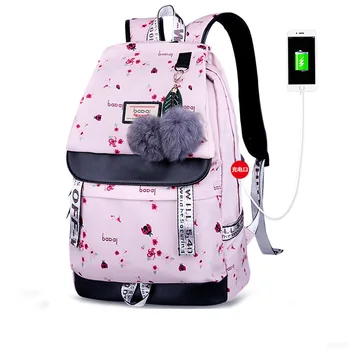 

Canvas Backpack For School Teenage Girls Bags Multi-Pocket Women Travel Backpack Mochila Mujer Femal Backpack Pure Color Bag