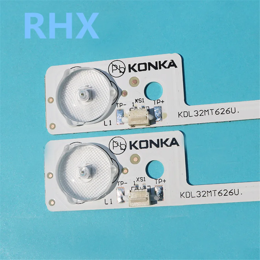 4 шт./лот для Konka KDL32MT626U светодиодный ЖК-дисплей подсветка полосы 35019055 35019056 Алюминий пластина 6V