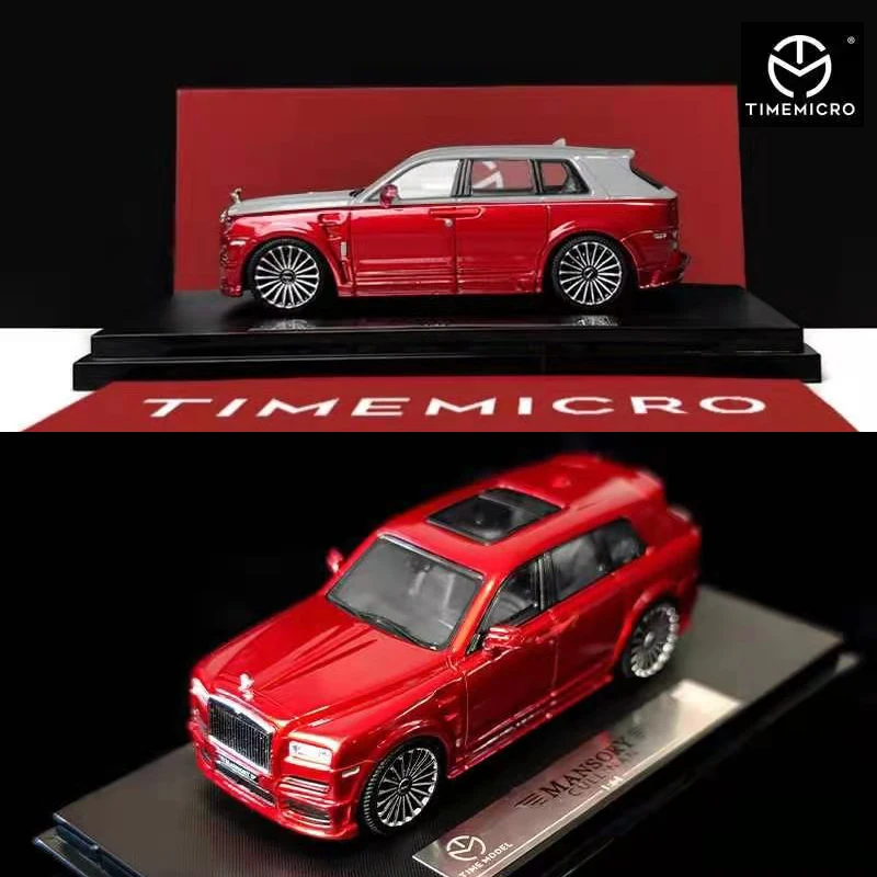 

Time Micro 1:64 Model Car Rolls-R CULLINAN Mansory Alloy Die-Cast Vehicle - Metal Red