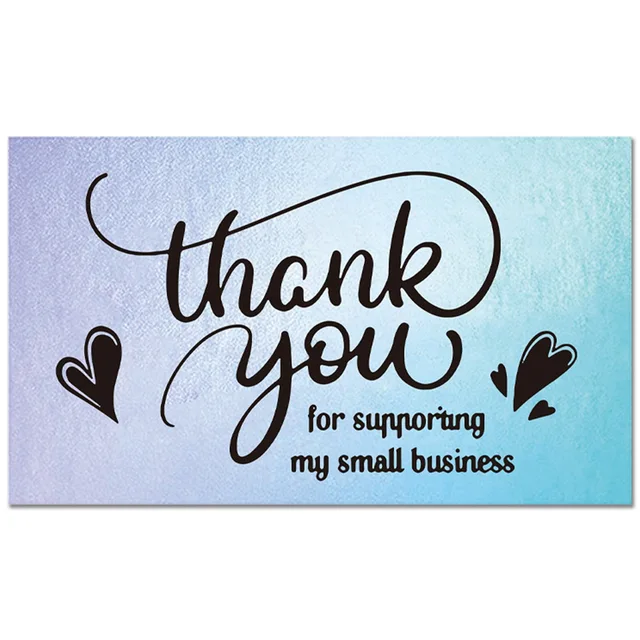 50Pcs Thank You for Your Order Business Cards Greeting for Party Shopping Purchase Cards Appreciation Card for Small Business Style 14
