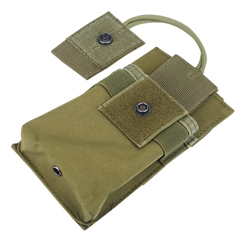 Molle Short Radio Pouch Nylon Molle Tactical Radio Holder Case for BaoFeng UV-5R UV82 (T) Walkie Talkie Case Multicam Pouch 6