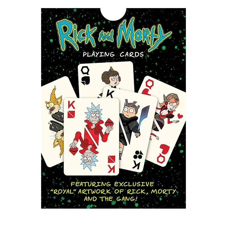 

54 pcs/set Rick and Morty Role-Playing Game Cards Collectible Card Poker Harri Potter Playing Cards Cosplay Collection Gift