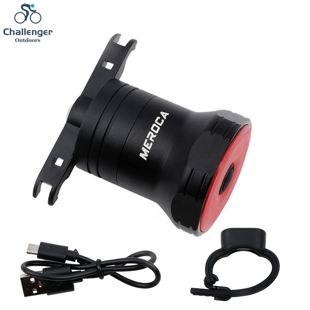 

Bicycle Smart Auto Brake Sensing Light USB Rechargeable MTB Bike LED Tail Light Waterproof Cycling Rear Taillight Flash Lamp
