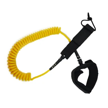 

Surfing Foot Cord String 10ft 7mm Sup Ankle Leash Surfboard Coiled Stand Up Paddle Board Tpu Paddle Board Rope Surfing Accessory
