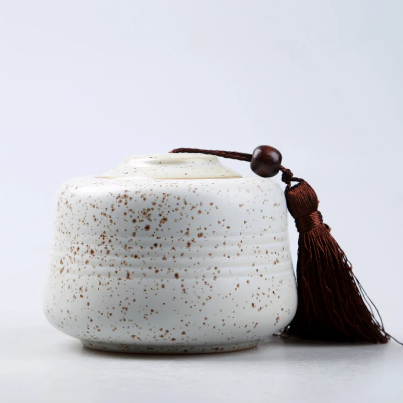 Стиль Керамика банка для чая влагостойкий уплотнения еды, конфет банку пуэр чай черный Емкость для хранения чая бытовые контейнеры банку WSHYUFEI - Цвет: As shown