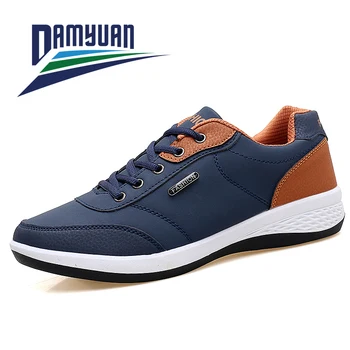 

Damyuan Men's Casual Shoes Men Shoes Comfortable Shoes Men Vulcanize Shoes 2020 New Fashion Leather Casual Shoes Sneakers