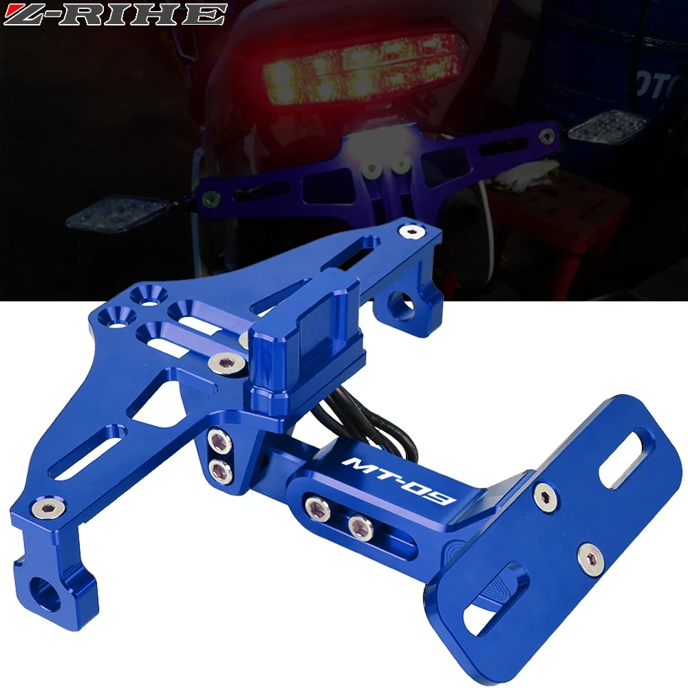 

FOR YAMAHA XSR900 XSR 900 FZ-09 MT-09 tracer 900 2016-2018 CNC Motorcycle License Number Plate Frame Holder Bracket With LED