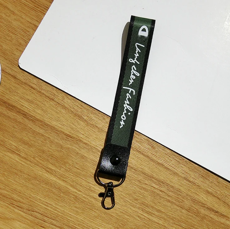 K0115-14 Роскошный брендовый ленточный брелок для женщин Porte Clef чехол для телефона брелок для ключей трендовые ювелирные аксессуары буквенная тесьма - Цвет: K0115-14