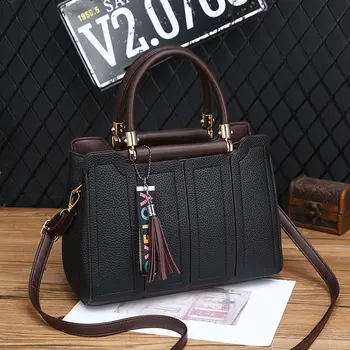 

Female Travel Shoulder Bags Sac A Main Women Bags Tassel Ribbon Accessories 2020 New Luxury Leather Handbags For Women