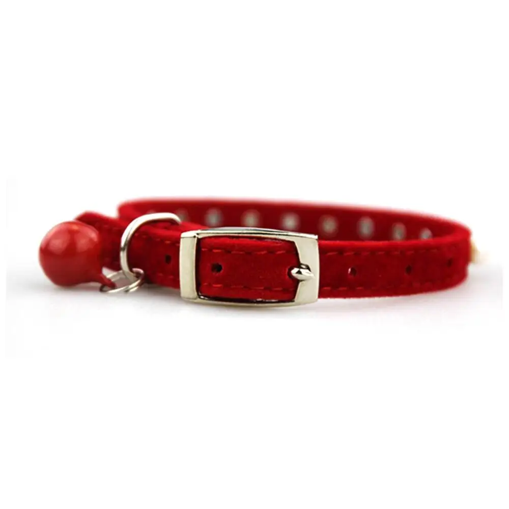 Cat Collar With Safety Buckle Soft Velvet Cat Collar Crystal Jeweled With Bell Fashion Necklace For Kitten Kitty