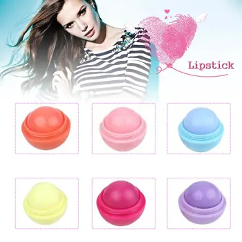 

Fruit Flavor Embellish Lip Ball Lipbalm Deep Moisturizing Moisturizer Lip Gross Fashion Ball Shaped Lip Balm Lip Care Lipstick