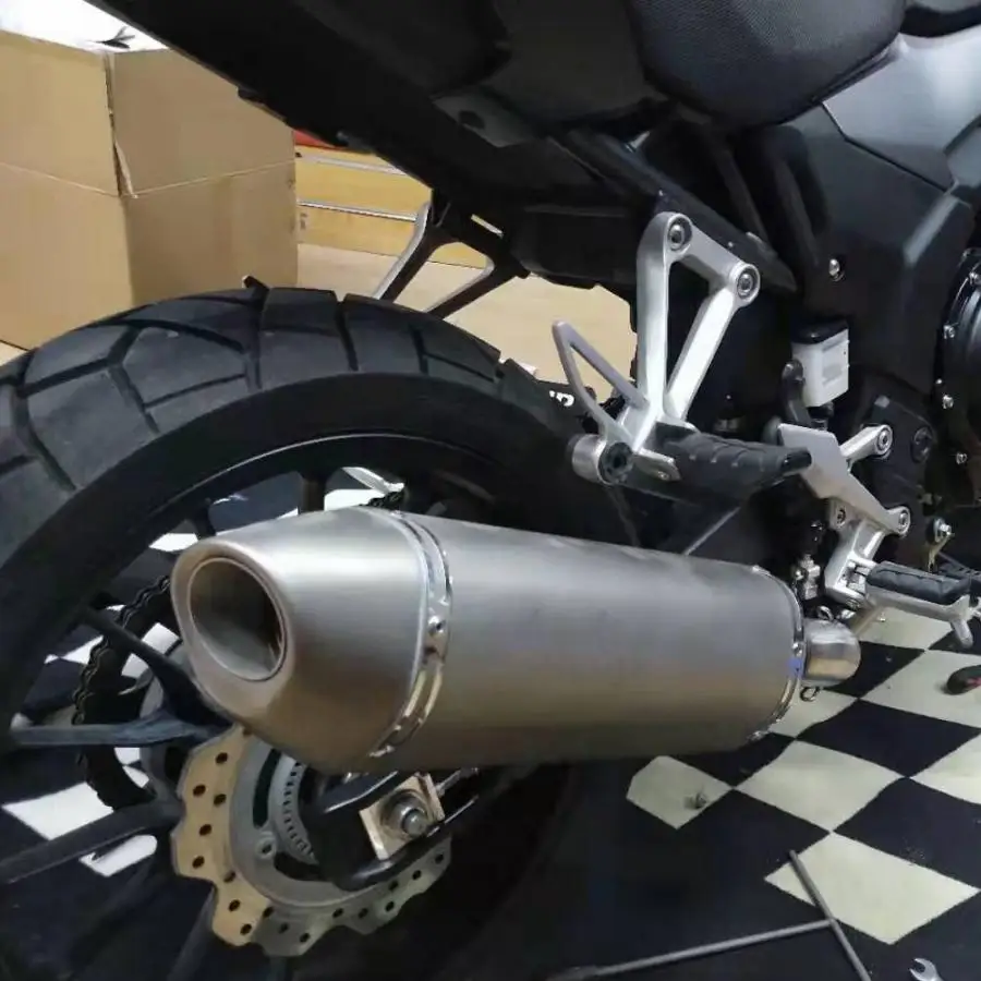 

51mm Stainless Steel Universal Motorcycle Modification Rear Tail Exhaust Silencer Muffler Pipe Mock scorpion exhaust