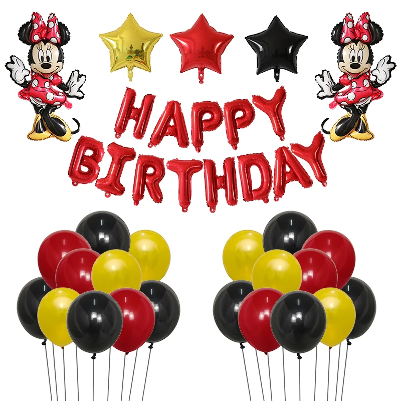 1 комплект Disney с Микки Маусом и Минни Маус Мышь вечерние шары Baby Shower День рождения