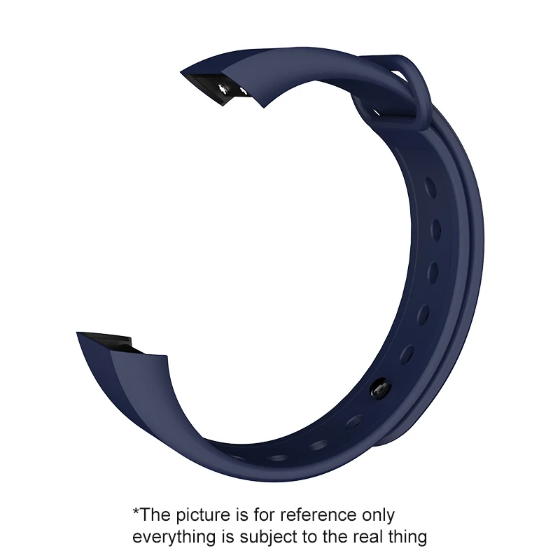 Dark blue only strap Ремешок на запястье для Amazfit Cor, ремешок для Xiaomi Huami, умный фитнес-браслет, напульсники, аксессуары, черный силикон SIKAI A1702 - Цвет: Dark blue only strap