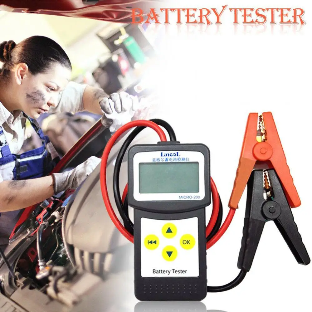 

Litake MICRO-200 Multi-Language Automotivo Battery Digital CCA Battery Analyzer for Vehicle Car Battery Tester 12V