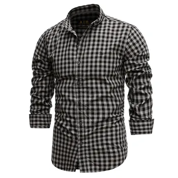 Men Slim Fit 100% Cotton Casual Shirt