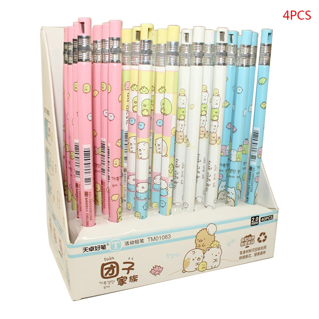 Automatic Mechanical Pencil with Lead Holder School Supplies Random Pattern 