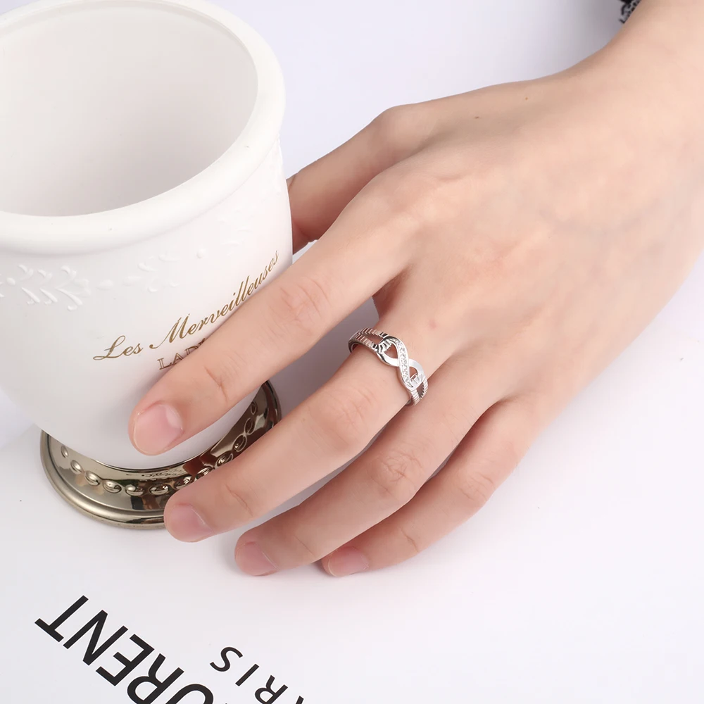 Infinity Design Couple Silver Ring ( Promise Of True Bond ) – Jewllery  Design
