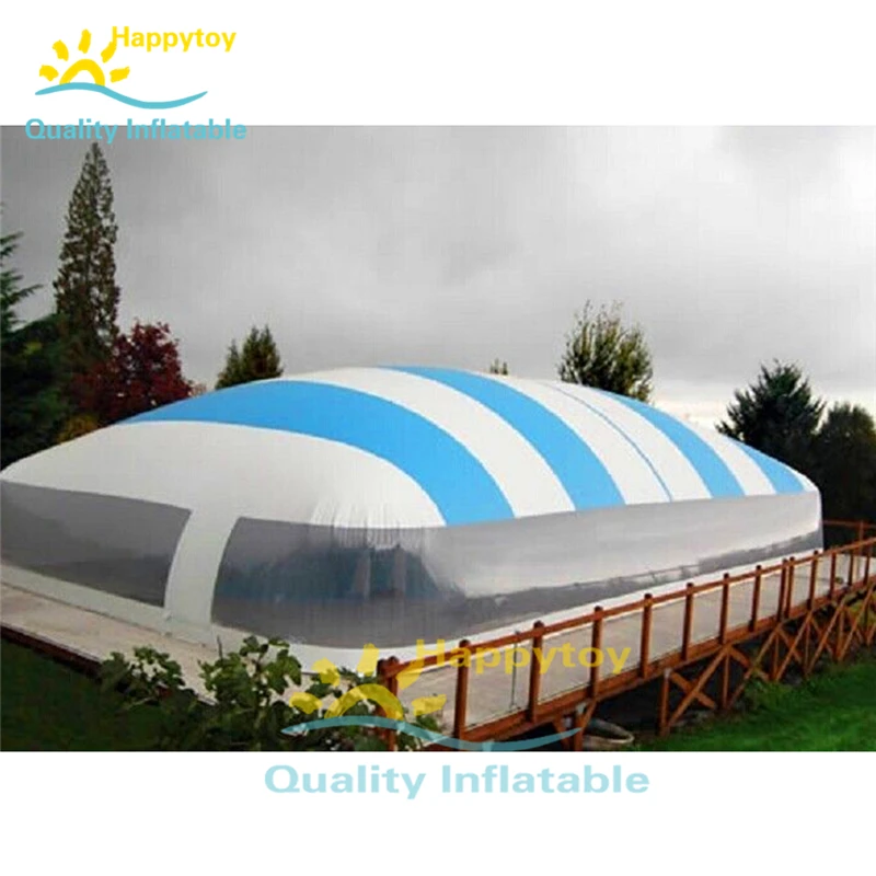  2019 Outdoor garden free customize durable pvc inflatable transparent cover dome tent for swimming 
