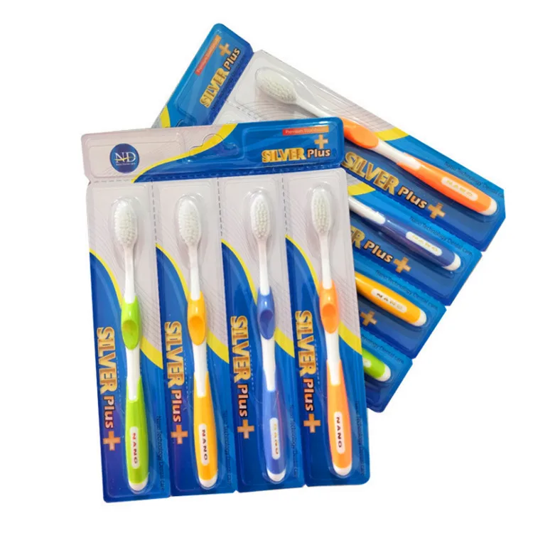 

South Korea Nanometer Toothbrush Soft Bristle 4 Installed Stall Toothbrush a Generation of Fat Manufacturers Direct Selling Gift
