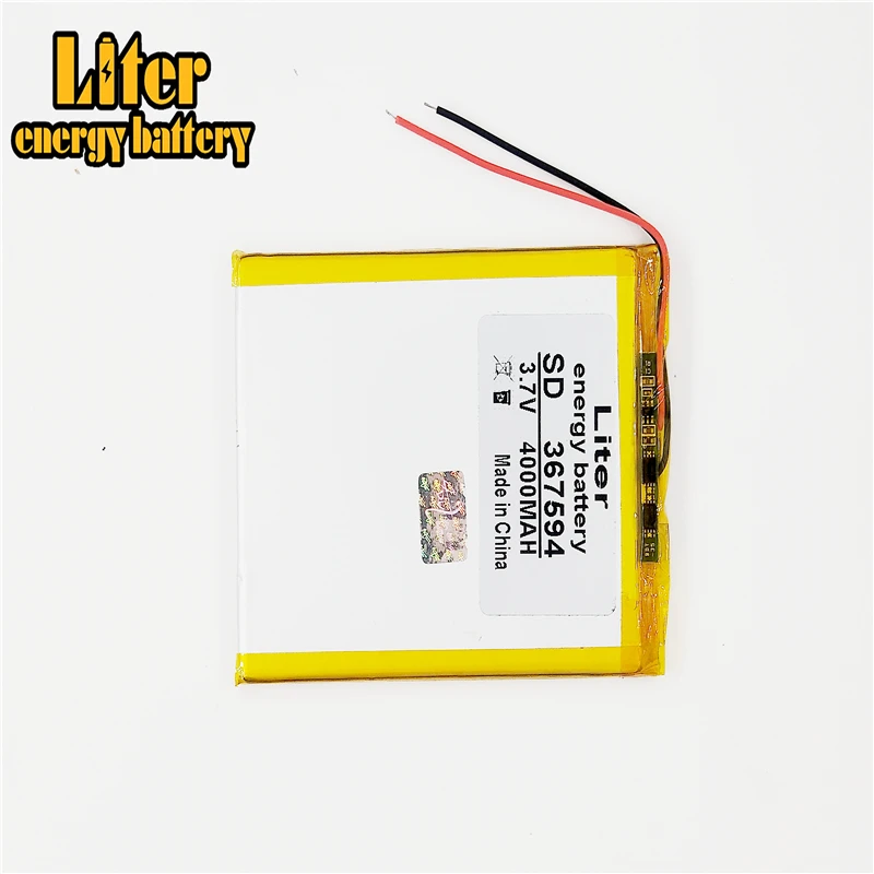 367594 3.7V 4000mah Lithium polymer Battery With Protection Board For GPS Tablet PC Digital Products
