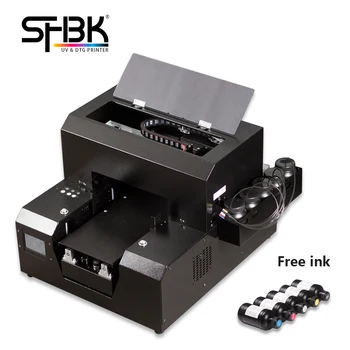 Kaufen A4 Uv Kleine Inkjet Drucker Touchscreen Mit UV Fünf-farbe Tinte Für Muster Druck Auf Leder, Kunststoff, Etc. Freies Verschiffen