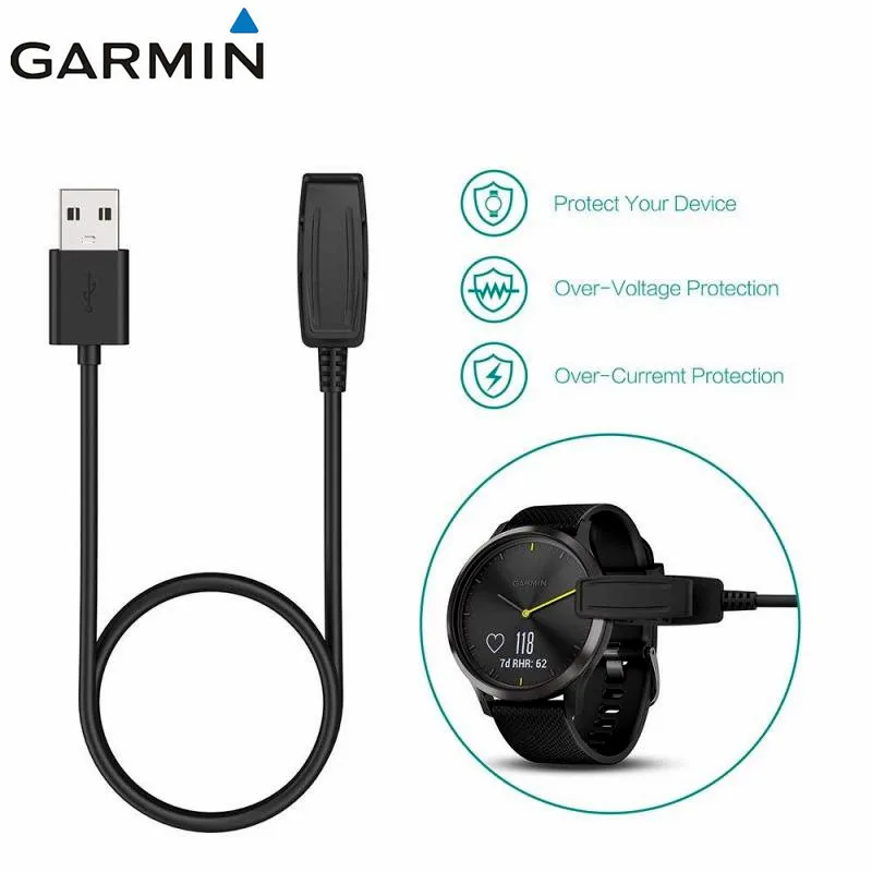 Спортивные часы, USB кабель для передачи данных, зажим для Garmin Forerunner 645, музыкальные часы, зарядное устройство, зарядный кабель, зажим, USB кабель для передачи данных