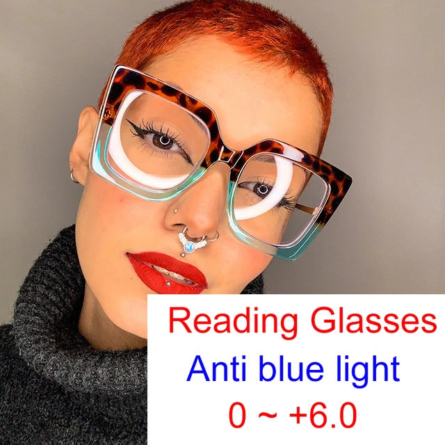 Fashion Brand Reading Glasses Women Overside Square Transparent Optical Glasses  Frames Female Retro Prescription Glasses Clear - AliExpress