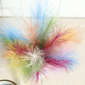

50pcs/lot Artificial feather fake flower for home decoration wedding flower bouquet garland plant DIY supplies photography props